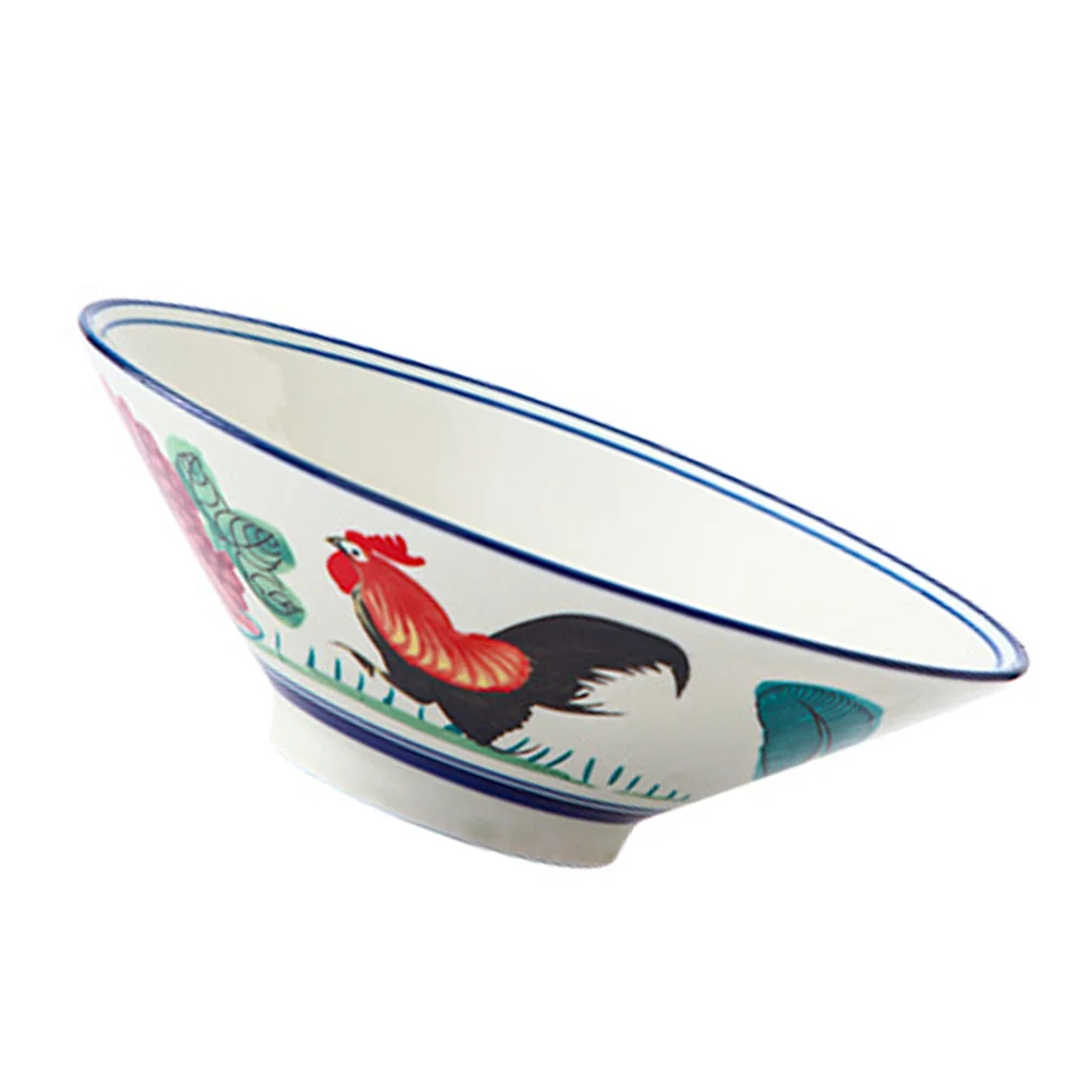 

Bowl Ceramic Bowls Noodle Soup Serving Ramen Japanese Porcelain Salad Rice Mixing Pasta Kitchen Vintage Chinese Cereal Tableware