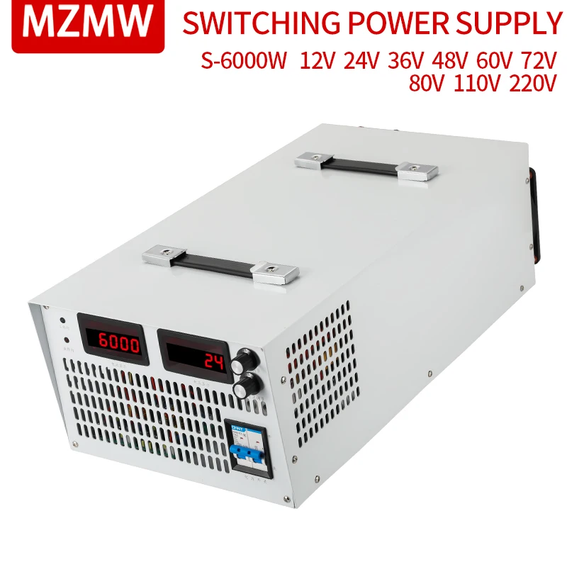

MZMW High Power Switching Power Supply S-6000W Constant Voltage And Constant Current 12V 24V 36V 48V ACDC Adjustable