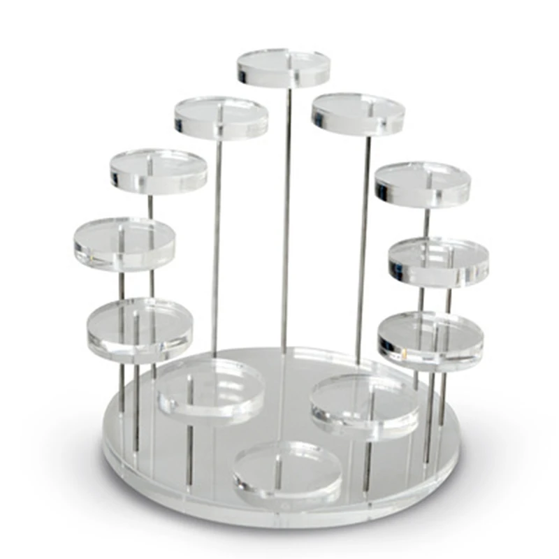 

Multi-Layer Acrylic Ring Display Stand Earring Stand Pendant Gemstone Display Cabinet Jewelry Display Stand