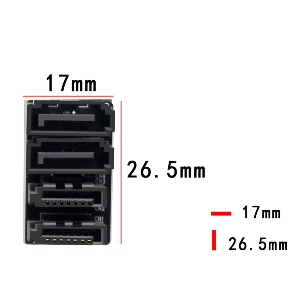 Одиночный/двойной SATA 7Pin гнездовой к мужской 90/180 угловой адаптер материнская