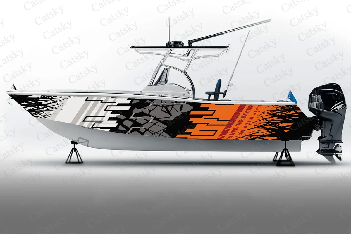 

Геометрическая необычная векторная абстракция, фотопленка, водонепроницаемая морская фотолодка, виниловая оболочка