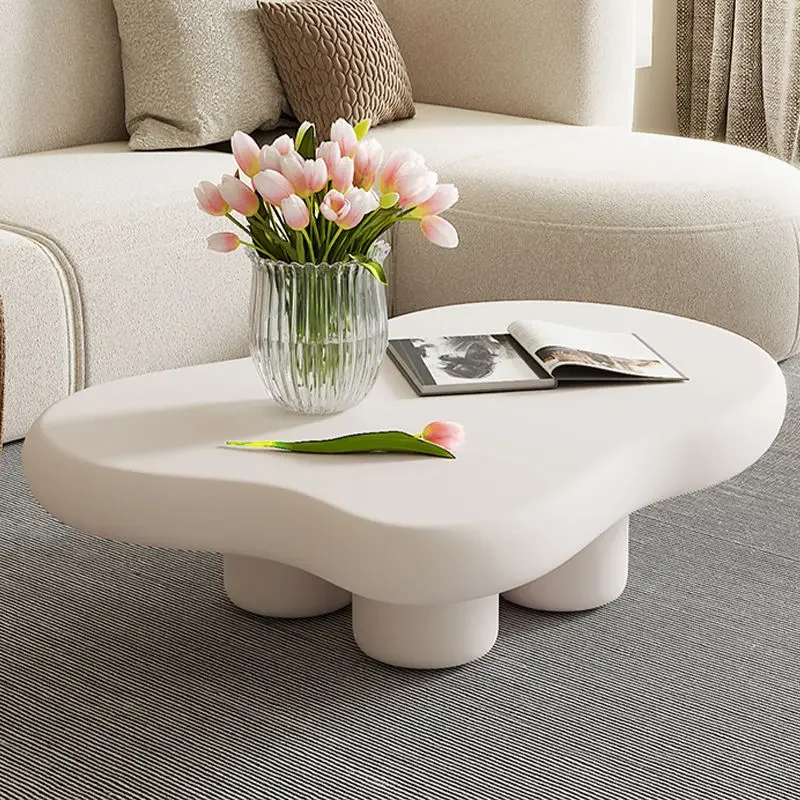 

Simple Modern Cloud Shaped Coffee Tables for Living Room Luxury Center Table White Sofa Side Table Kawaii Room Decor Furniture