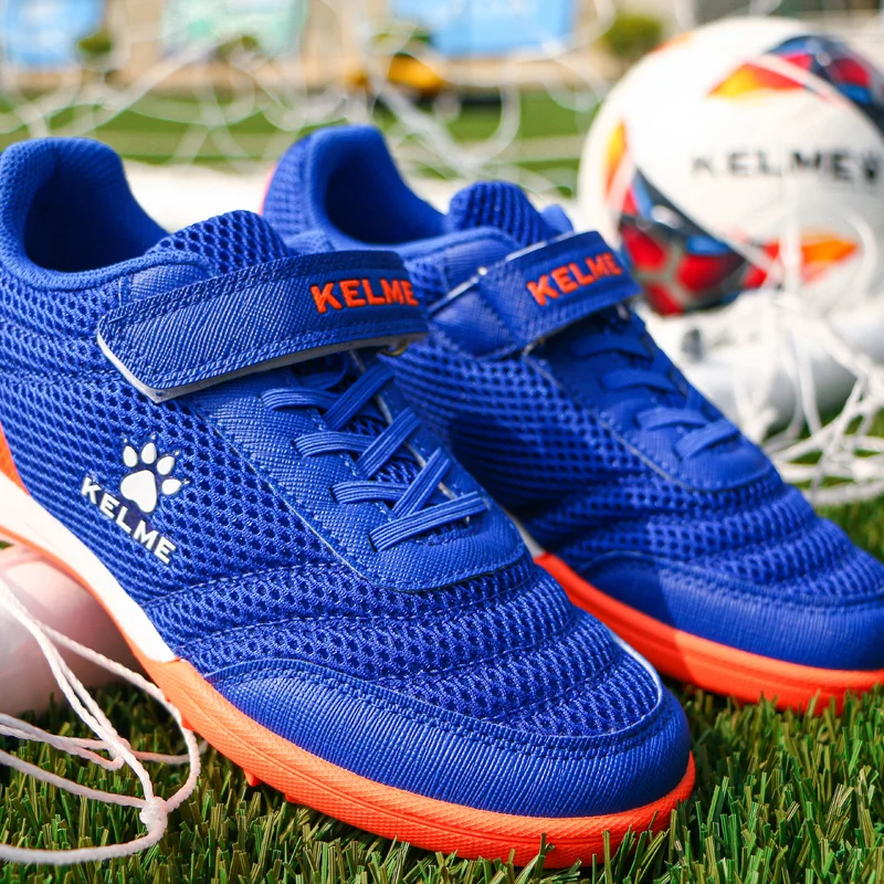 KELME TF Soccer Shoes Girl's Football Training Shoes Professional Sneakers Comfortable Non-slip Outdoor Boy's Sneakers 6873003