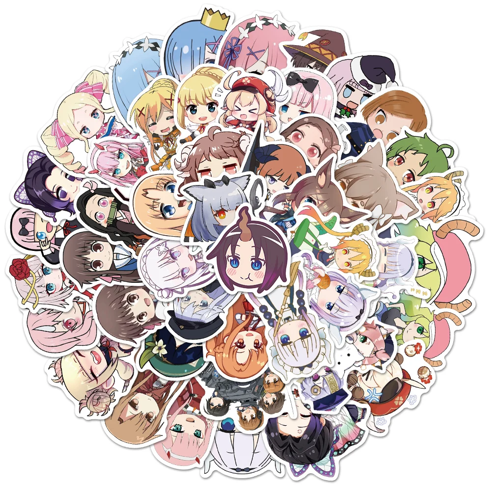 

10/50 шт., классические аниме наклейки для девочек