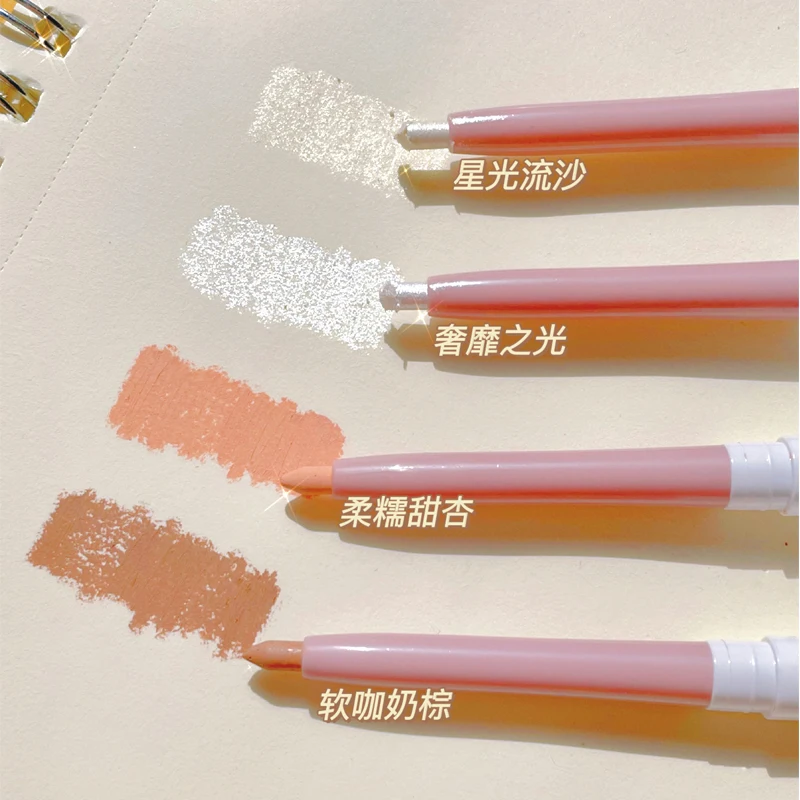 

Diamond glitter eyeshadow pencil flash silver nude makeup cosmetic long lasting waterproof shimmer eye shadow gel тени