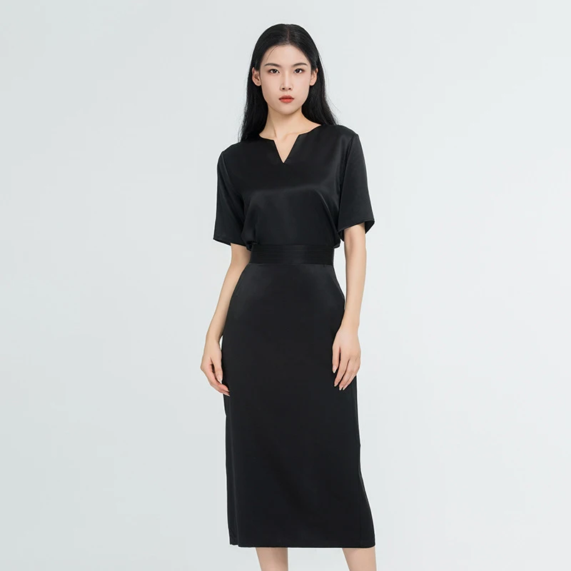 Комплект из шелковых топов и юбок Momme Lxuury 22