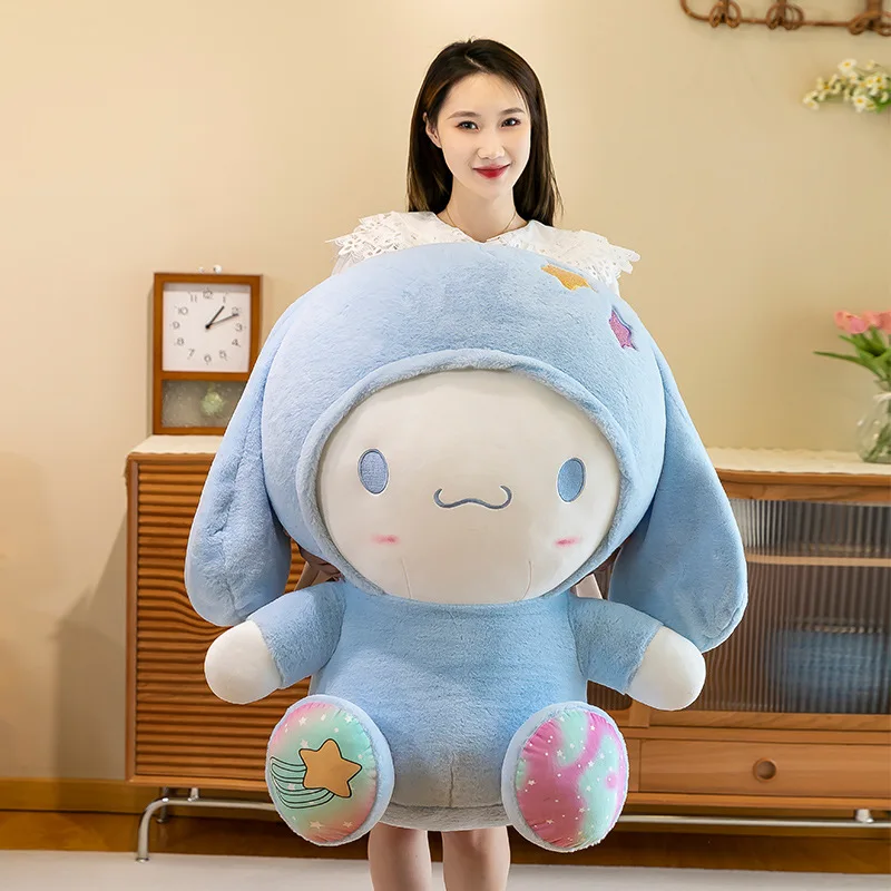 

Новинка Sanrio Cinnamoroll Kuromi My Melody плюшевые игрушки большие куклы подарки на день рождения для девочек приятные на ощупь куклы без запаха милые Му...