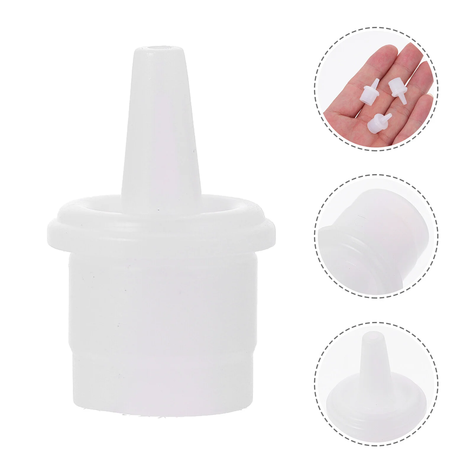 

100pcs Eyelash Extension Glue Nozzle Eyelash Grafting Adhesive Glue Bottle Plug