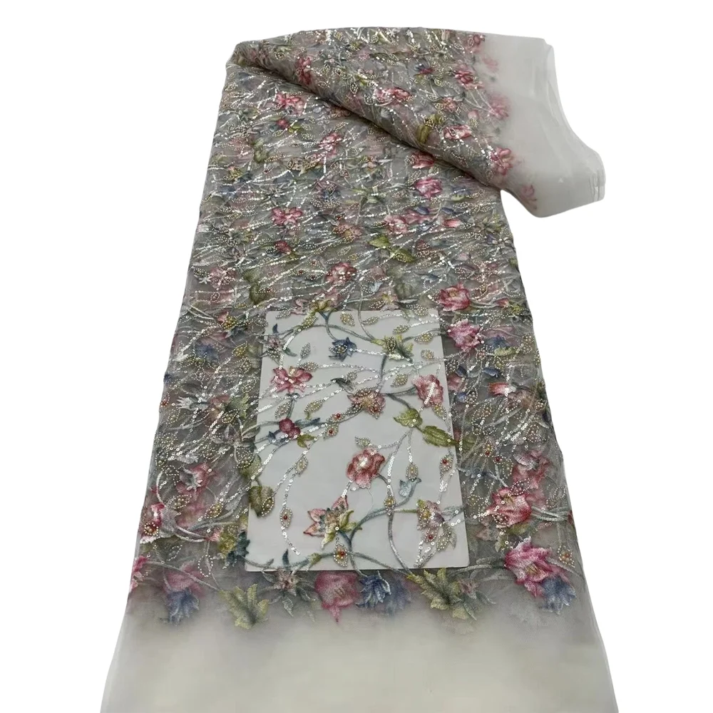 Африканская кружевная ткань L-1406224 Высококачественная нигерийская французская