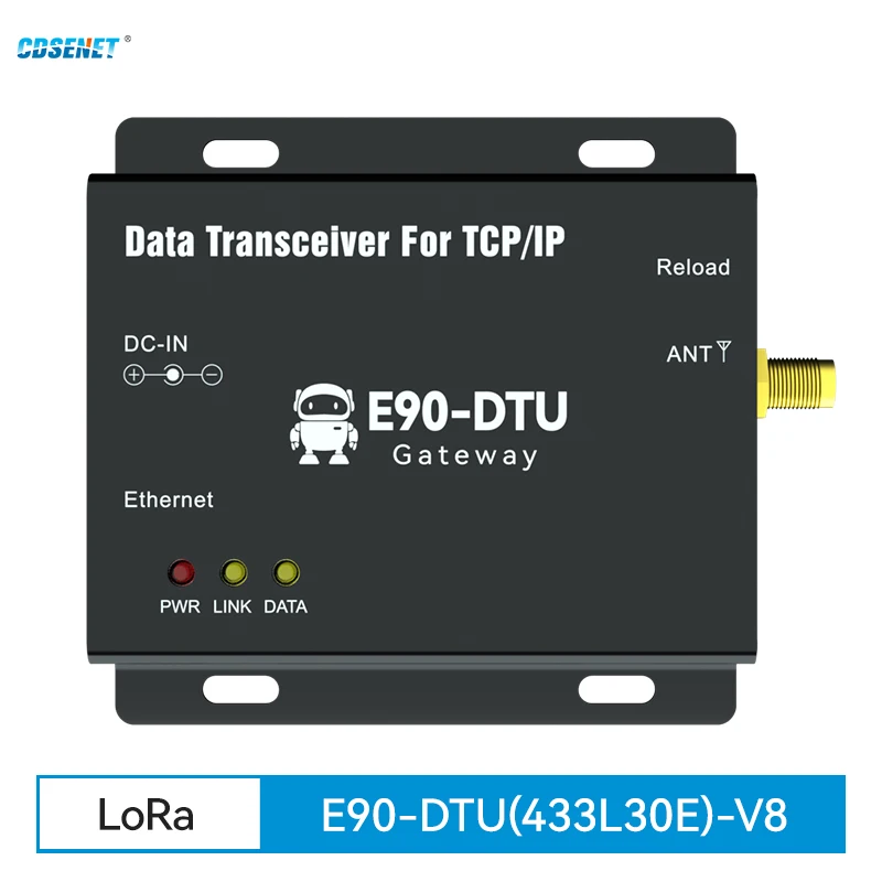 Ethernet LoRa 433 МГц 30 дБм 1 Вт большой радиус действия беспроводной трансивер E90-DTU-433L30E