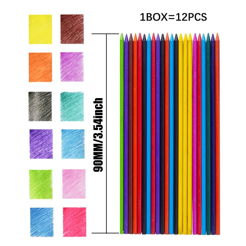 Многоцветный 2 0 мм автоматический сменный карандаш стержень школьный офис