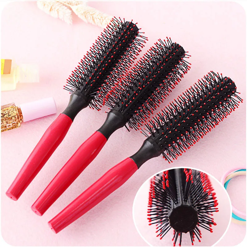 

Comb Spiral Professional Plastic Round Brush Roller Curly Hair Comb Hairstyle Massager Hairbrush Dressing Salon Barber Comb