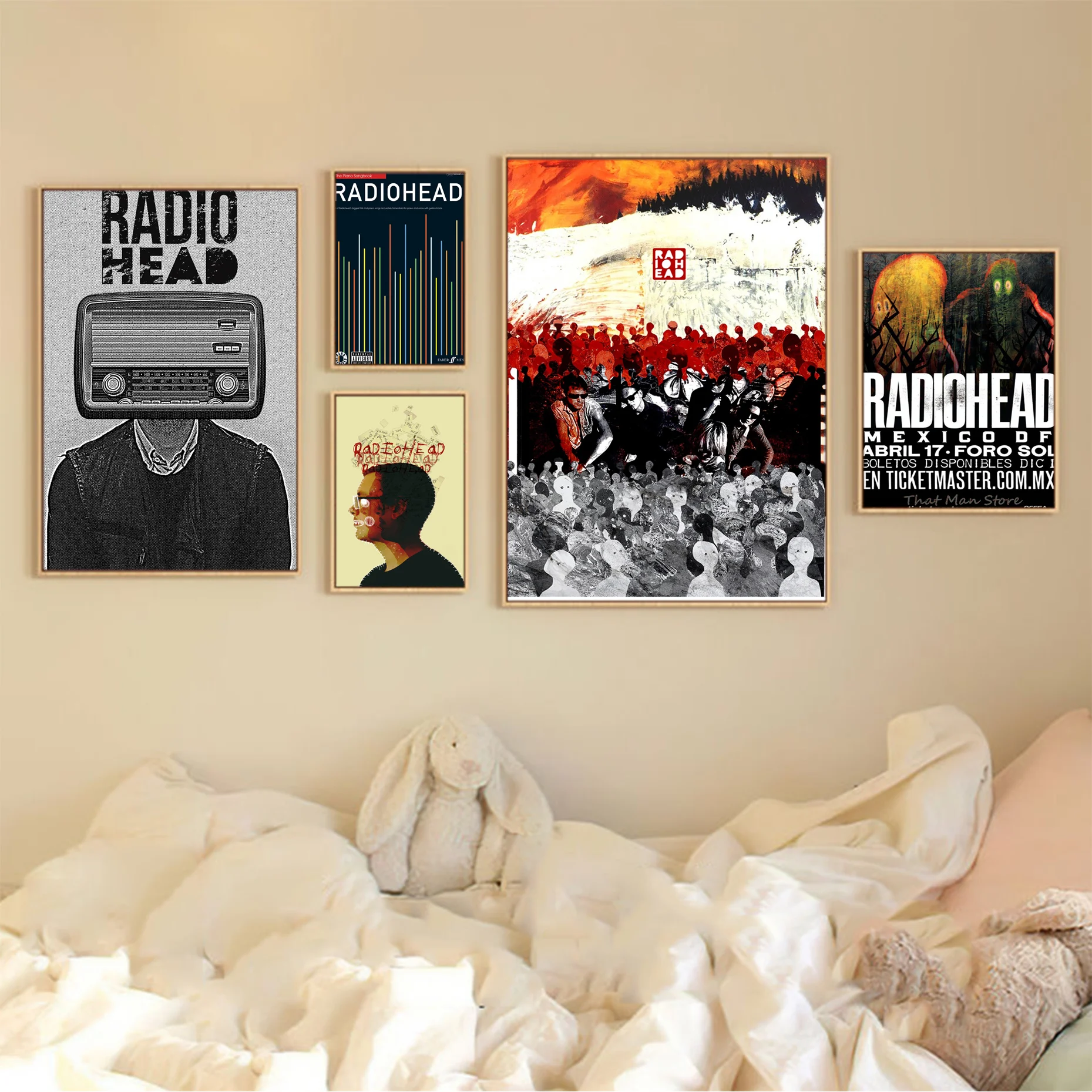 

British Band Radiohead Good Quality Prints And Posters HD Quality Wall Art Retro Posters For Home Decor Art Wall Stickers