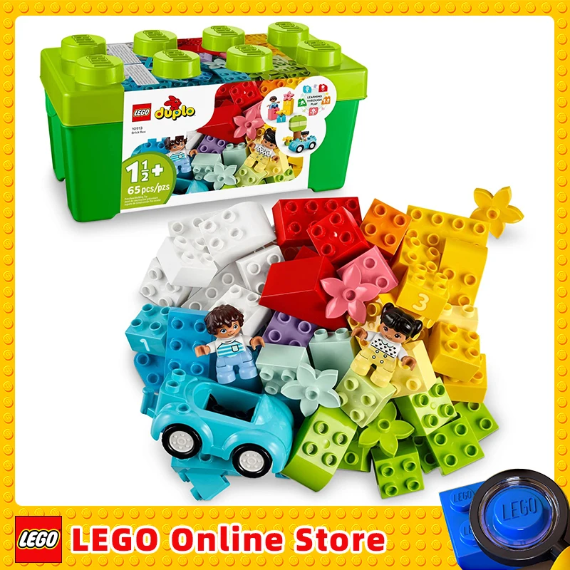 

LEGO & DUPLO Classic Brick Box 10913 Building Toy Set for Kids, Toddler Boys and Girls Ages 18mos+ (65 Pieces)