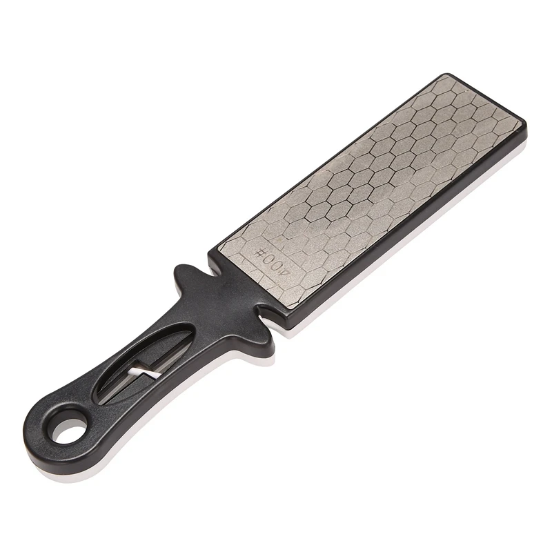 

2X Diamond Dual Side Whetstone Professional Kitchen Sharpening Grinder Ceramics 400 /1000