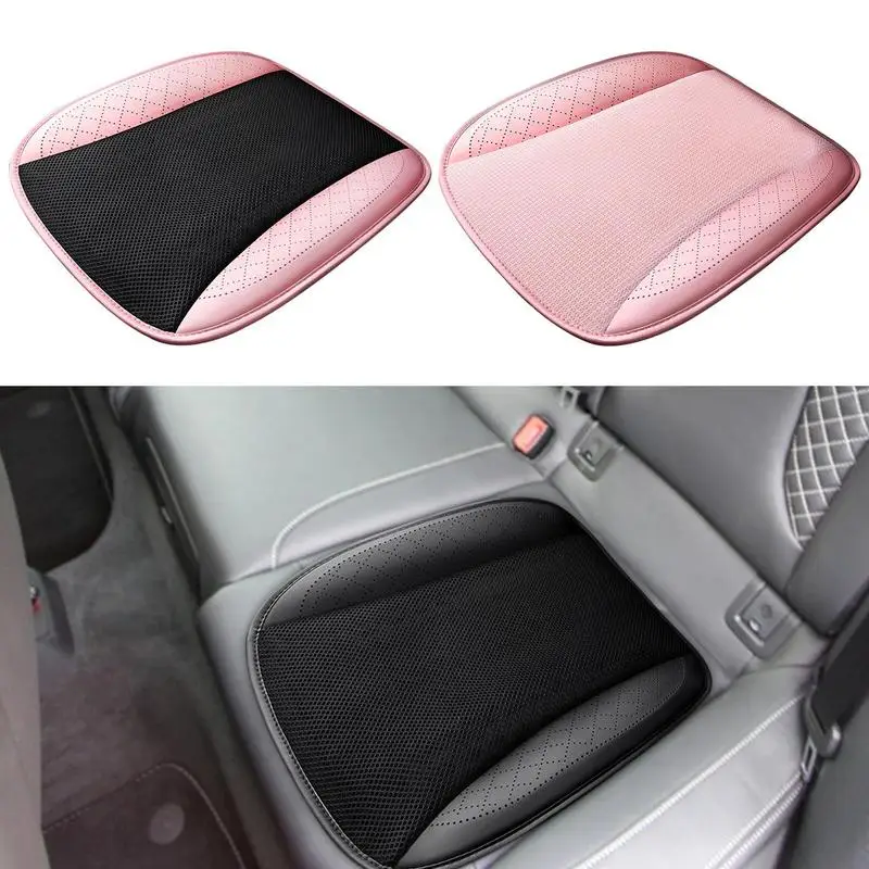 Car Seat Cooling Pad Breathable Air Flow Cooling Pad Summer Breathable Ice Silk Seat Cushion For USB Plug-In Car Universal Cars