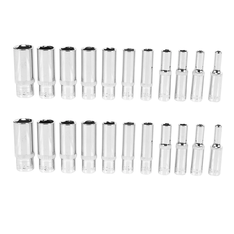 

22 шт., набор головок с шестигранной головкой, 1/4 дюйма