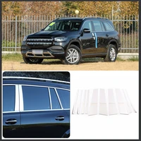 for mercedes benz gls x167 2021 2022 car modeling center pillar sticker aluminum alloy car exterior modification accessories