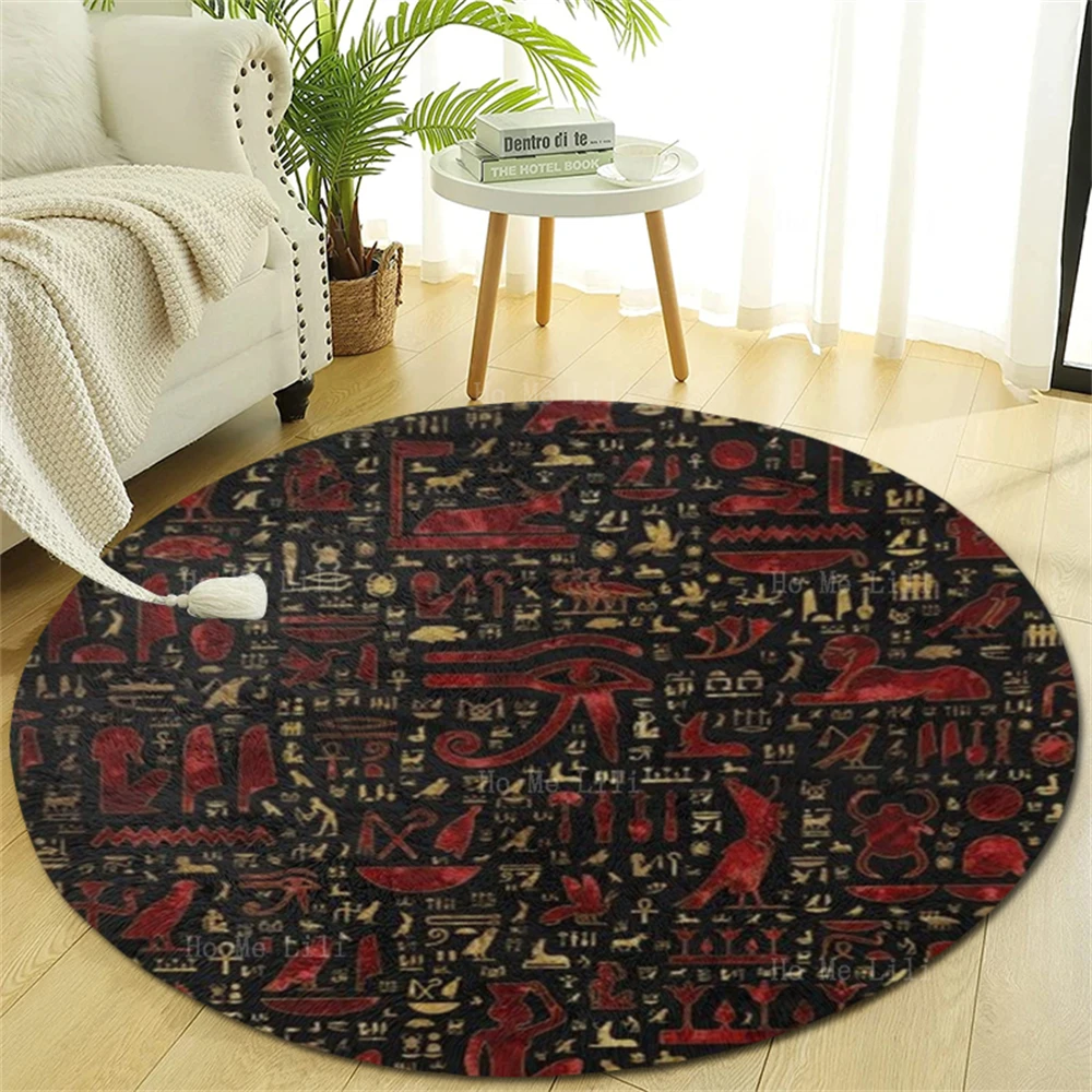 Красочный Рисунок древнего египетского иероглифа древнее культурное искусство