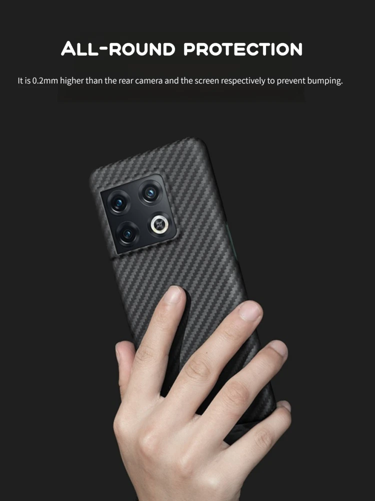 Kup Prawdziwa Czysta Osłona Z Włókna Węglowego Do Obudowy OnePlus 10T Ace Pro 5G Kolorowe Włókno Aramidowe Ultra Cienkie Etui Na Telefon One Plus 10 Pro