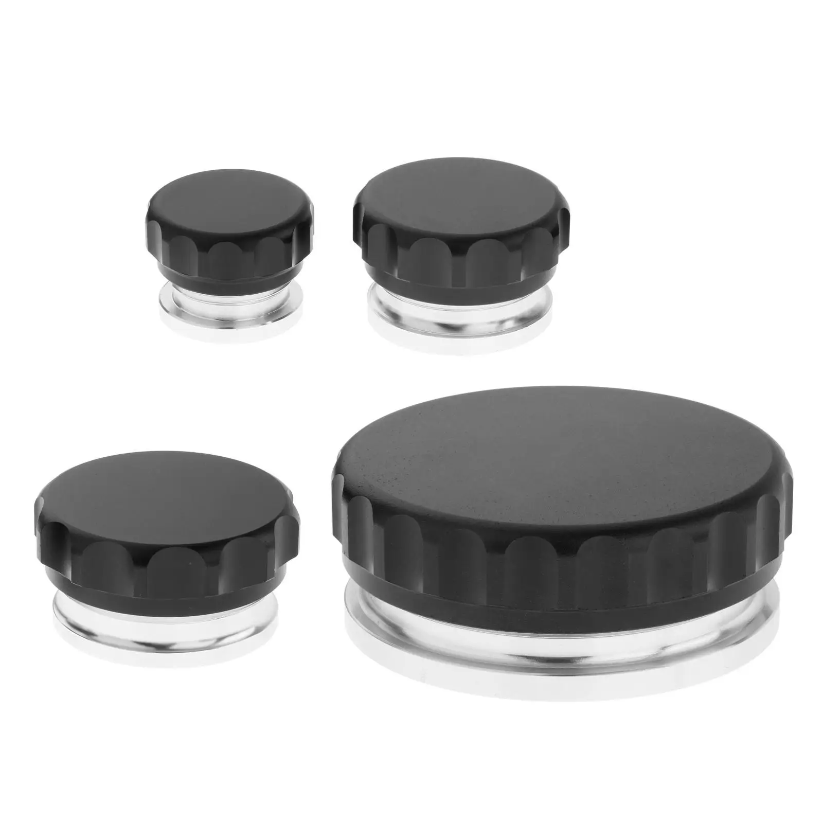 Aluminum Alloy Fuel Tank Caps Weld on Filler Neck and Cap Oil Water Coolant Reservoir