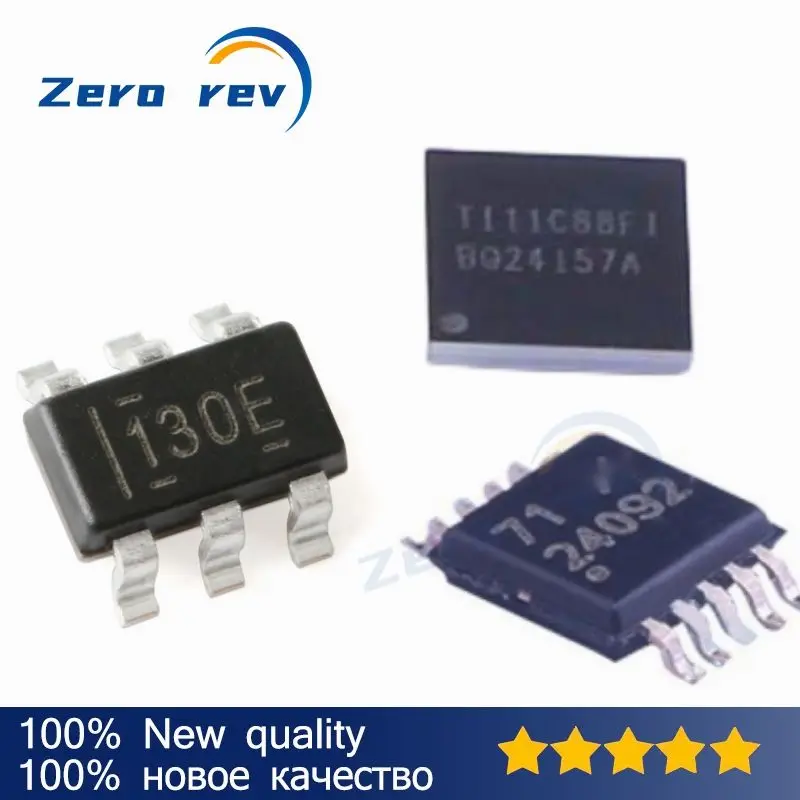 

5Pcs 100% New BQ21040DBVR BQ21040 130E SOT-23-6 BQ24092DGQR 24092 MSOP-10 BQ25101YFPR 25101 DSBGA6 BQ24157YFFR BQ24157A DSBGA20