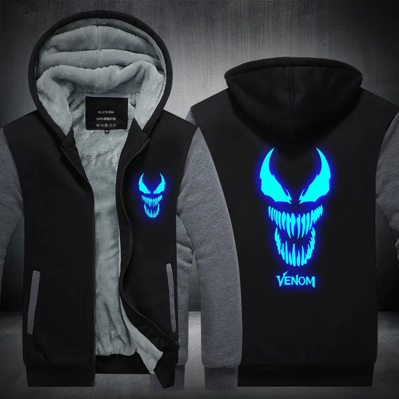 

New 3d Cosplay Venom Movie Hoodie Hot Skull Printed Mens Clothes Autumn Winter Hoodies Sweatshirts Men Women Zipper Jackets