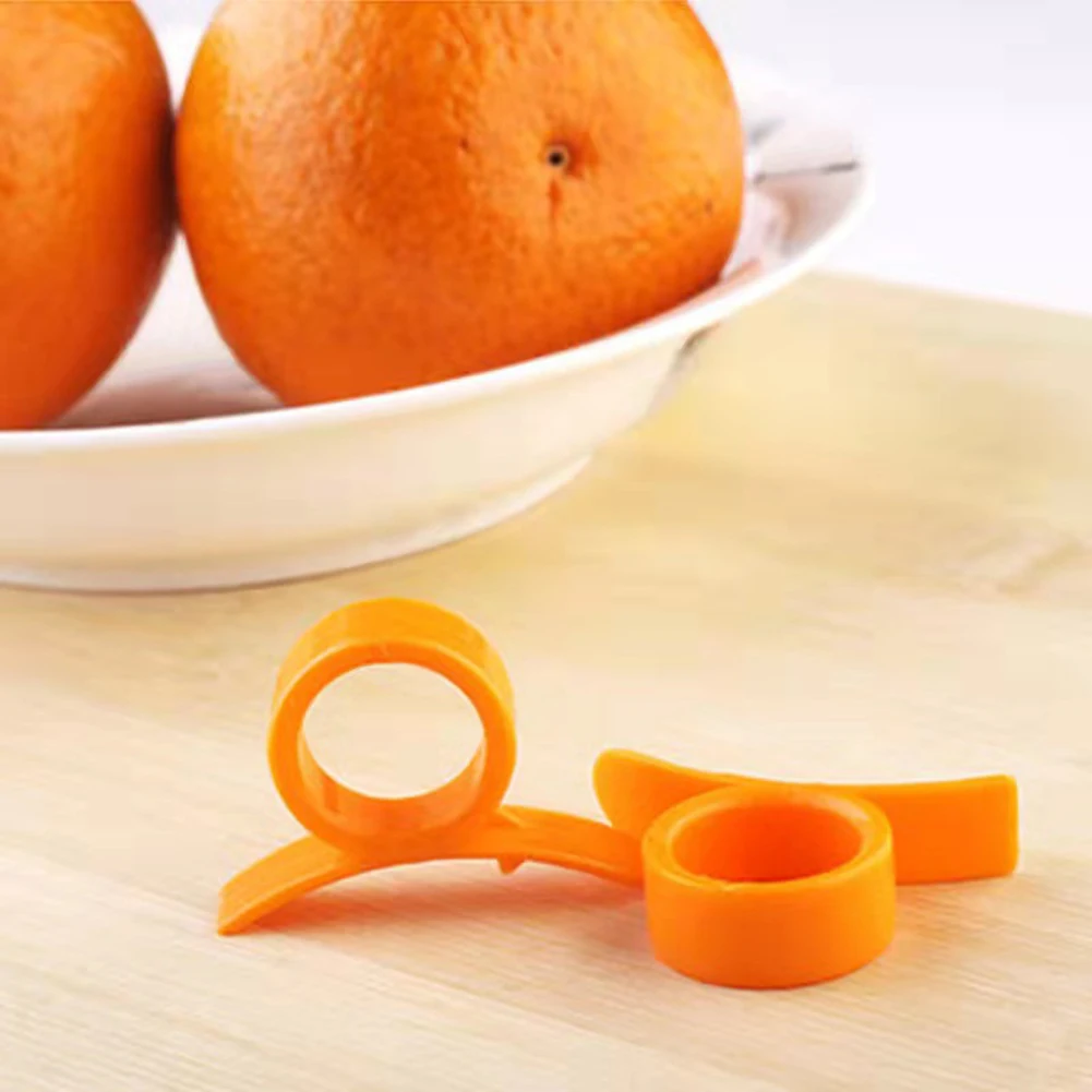 

5pcs Orange Peeler Slicer Citrus Peel Cutter Orange Opener Plastic Lemon Skin Remover Fruit Peeler Tool Kitchen Gadget For Mango