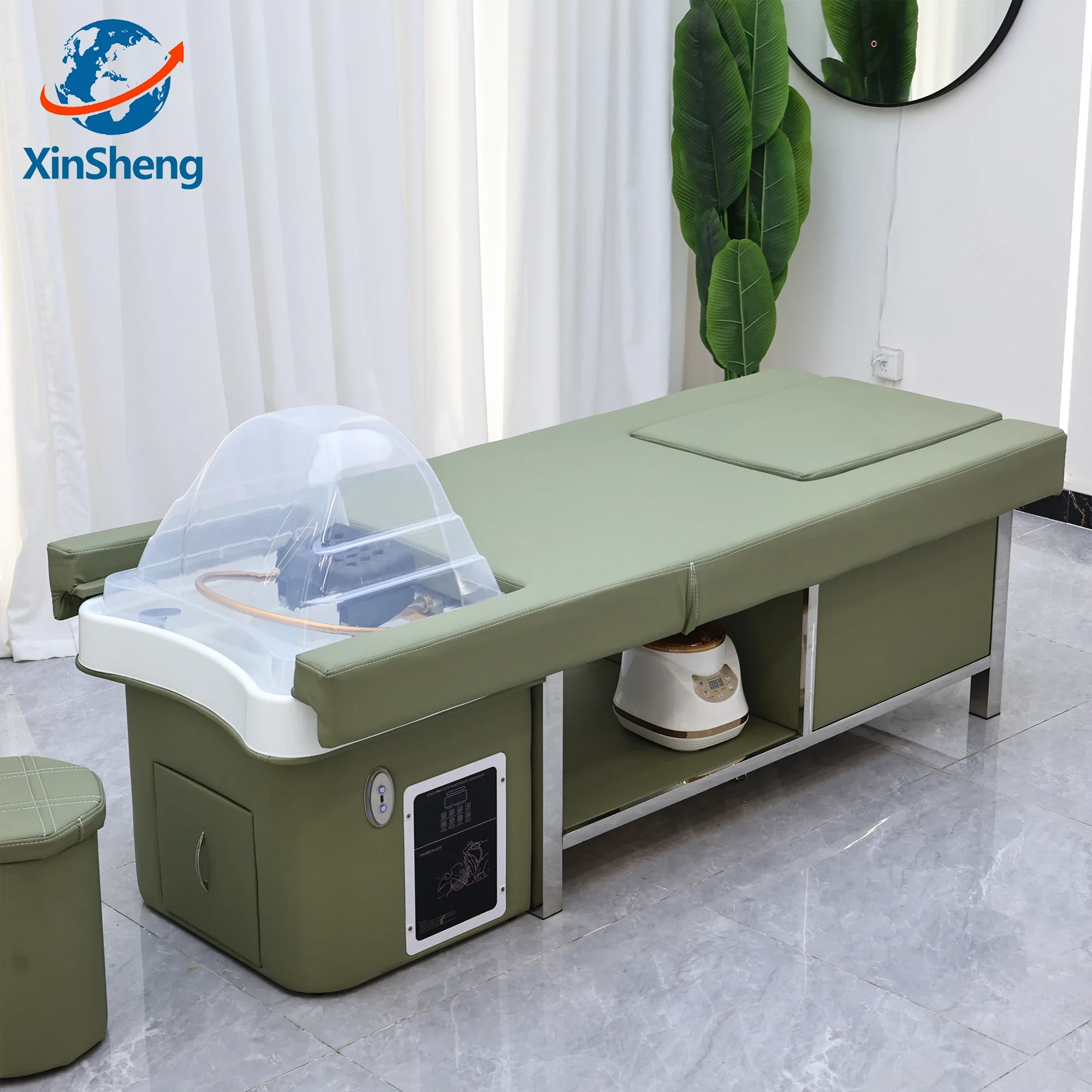 Фото Кушетка для мытья головы и SPA-процедур XinSheng, массажный стол для салонов красоты, коммерческая мебель для парикмахерских №2