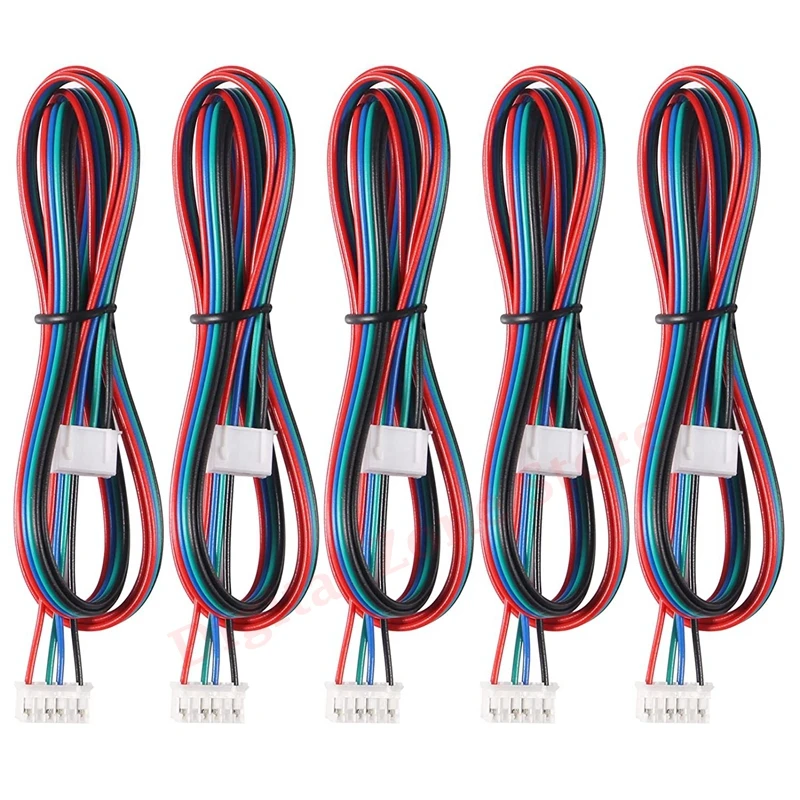 

5Pcs 1 Meter Motor Cables XH2.54 Double-Ended White Terminal Stepper Motor Cable 4pin-6pin 3D Printer Parts