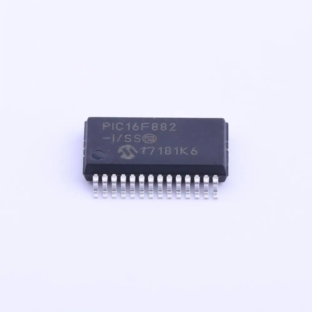 

MCU 8-Bit PIC16 PIC RISC 3.5KB Flash 2.5V/3.3V/5V 28-Pin SSOP Tube - Rail/Tube PIC16F882-I/SS