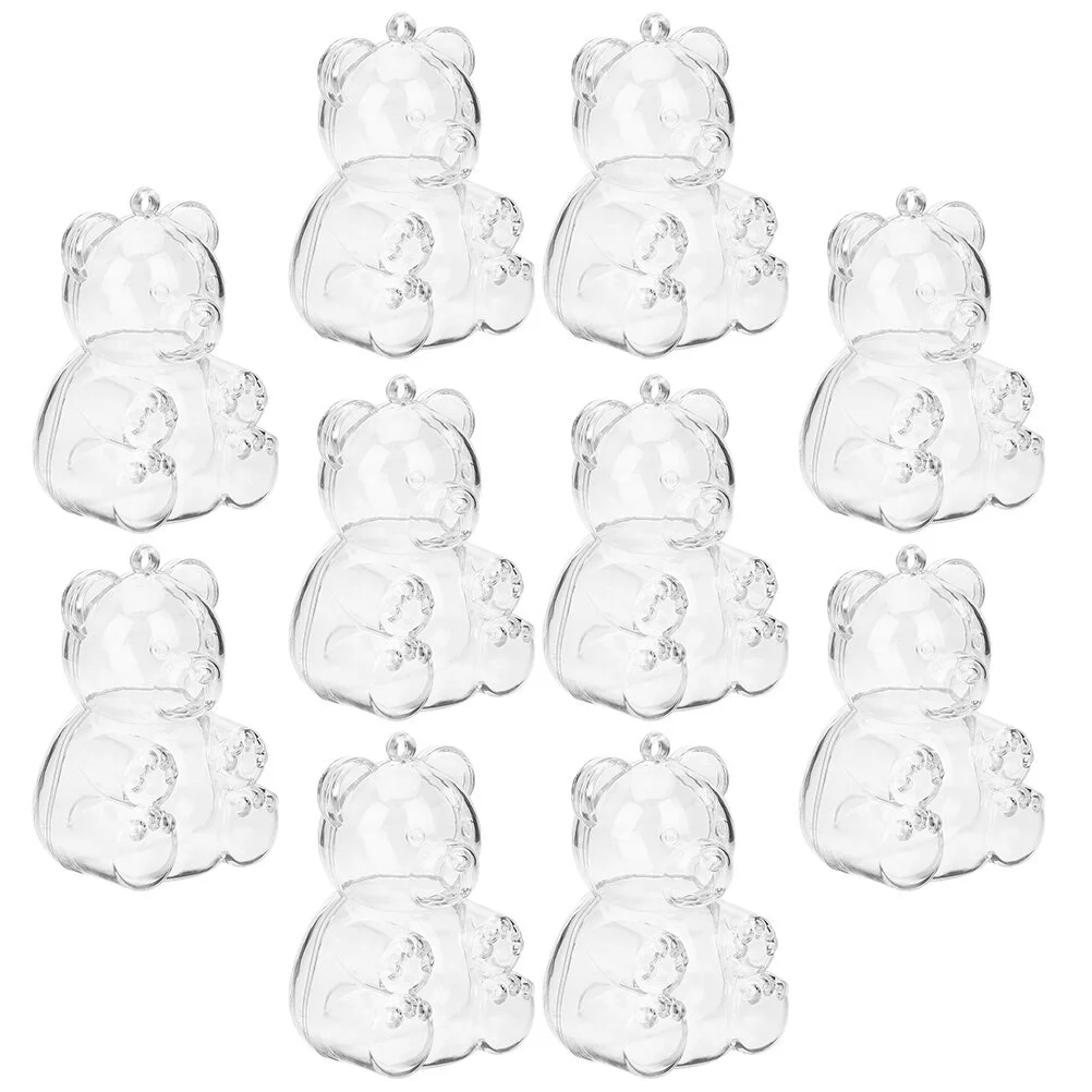 

Transparent Candy Box Small Mini Boxeses Gifts Wedding Favors Bear Shape Containers Bulk