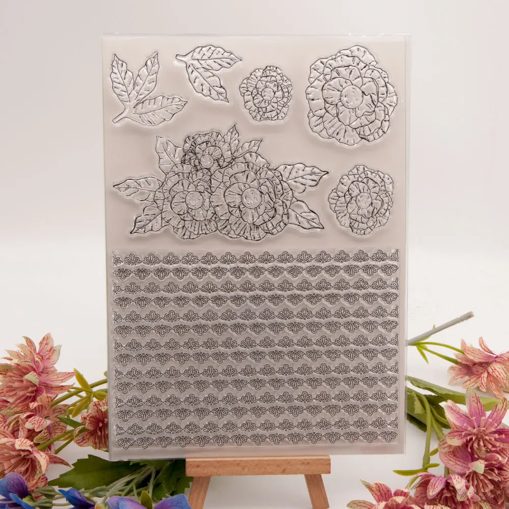 

Flower 2023 Clear Stamps Seal for DIY Scrapbooking Card fairy Rubber Stamps Making Photo Album Handemade Crafts New Stamps