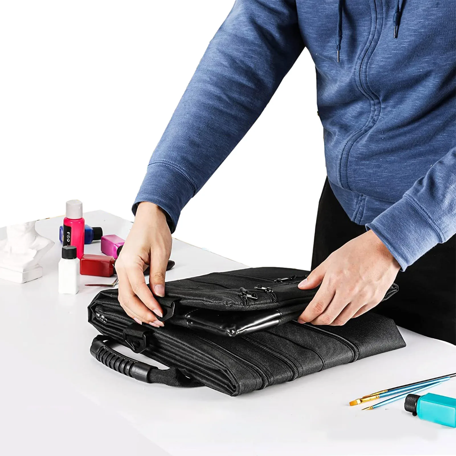 

Art Portfolio Bag Portfolio Folder For Artwork Light Weight Art Portfolio Bag With Detachable Shoulder Strap Poster Board