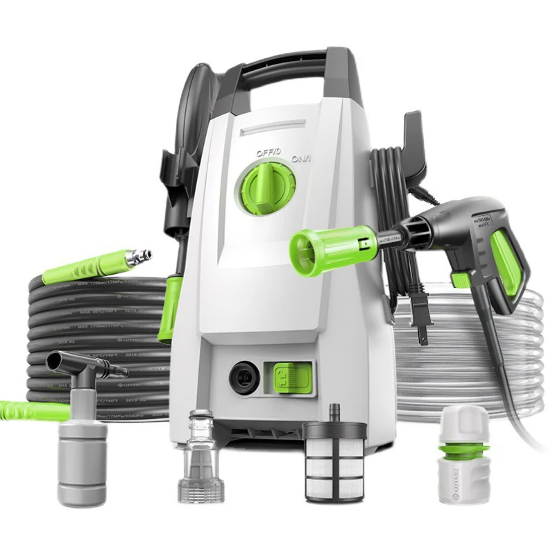 

High Pressure Cleaner Portable Car Washer Automatic Washing Water Gun Cleaning Tools For Household Garden Spraying 1200 W/1400 W