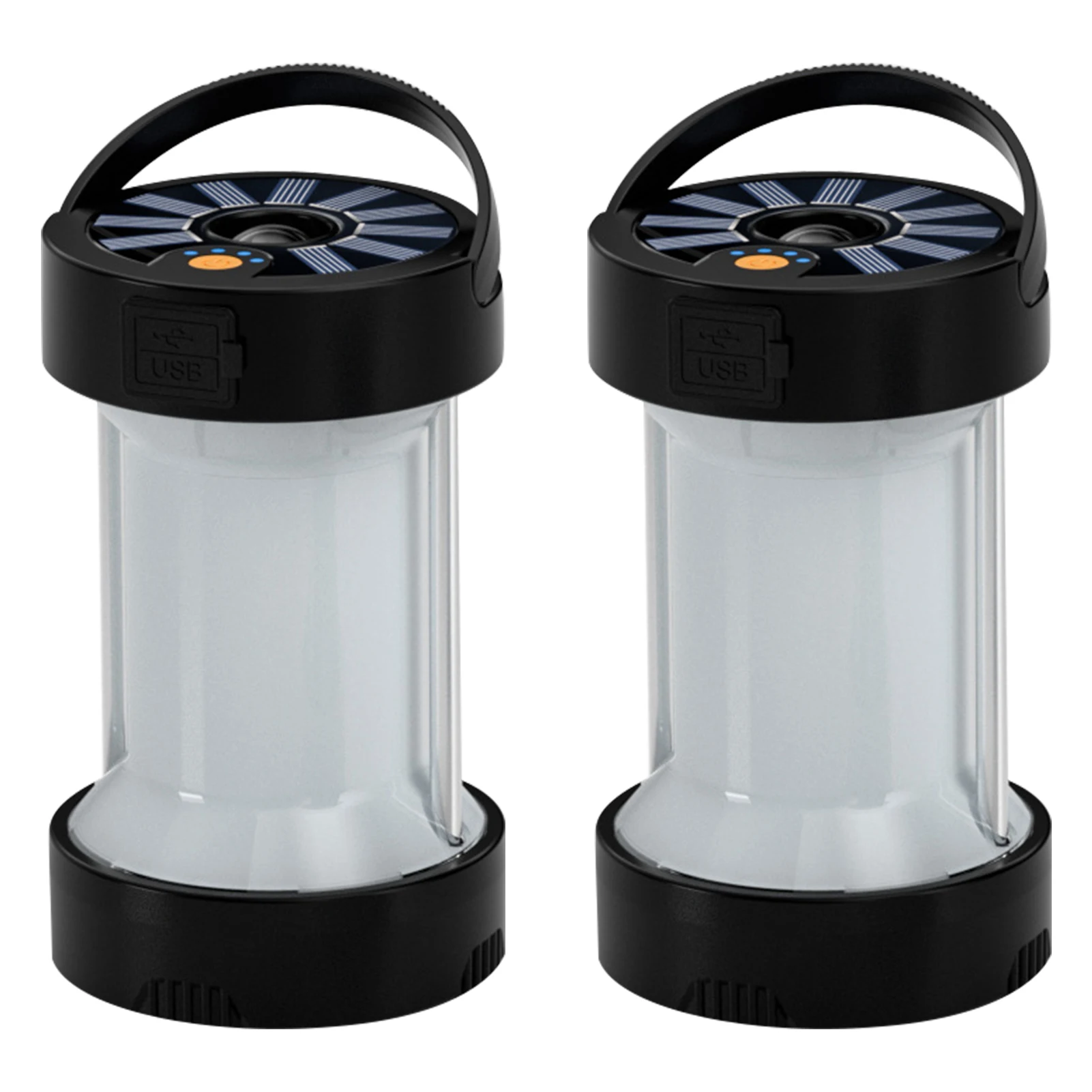 

Night Magnetic Base Solar Powered Waterproof Outdoor Sports Rechargeable Emergency Lamp Camping Lantern 4 Modes With Handle