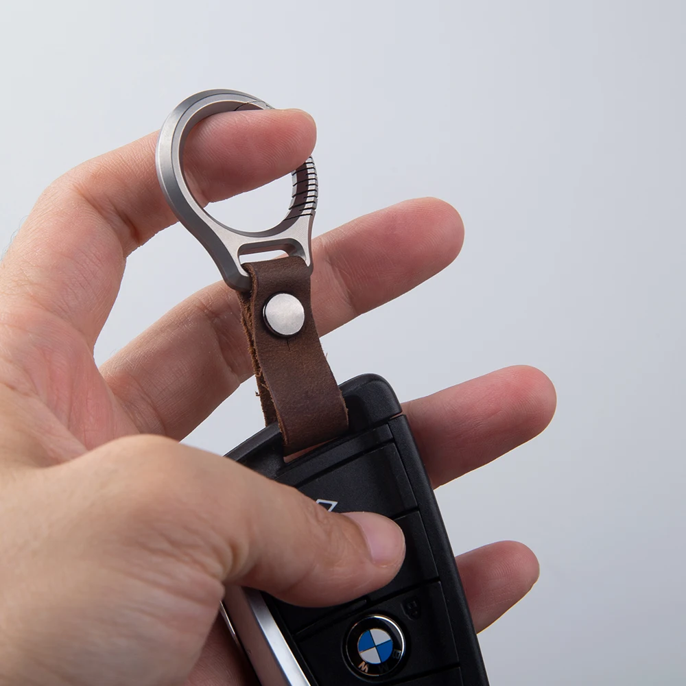 Кожаный ремень с пряжкой из титанового сплава для мужчин и женщин |