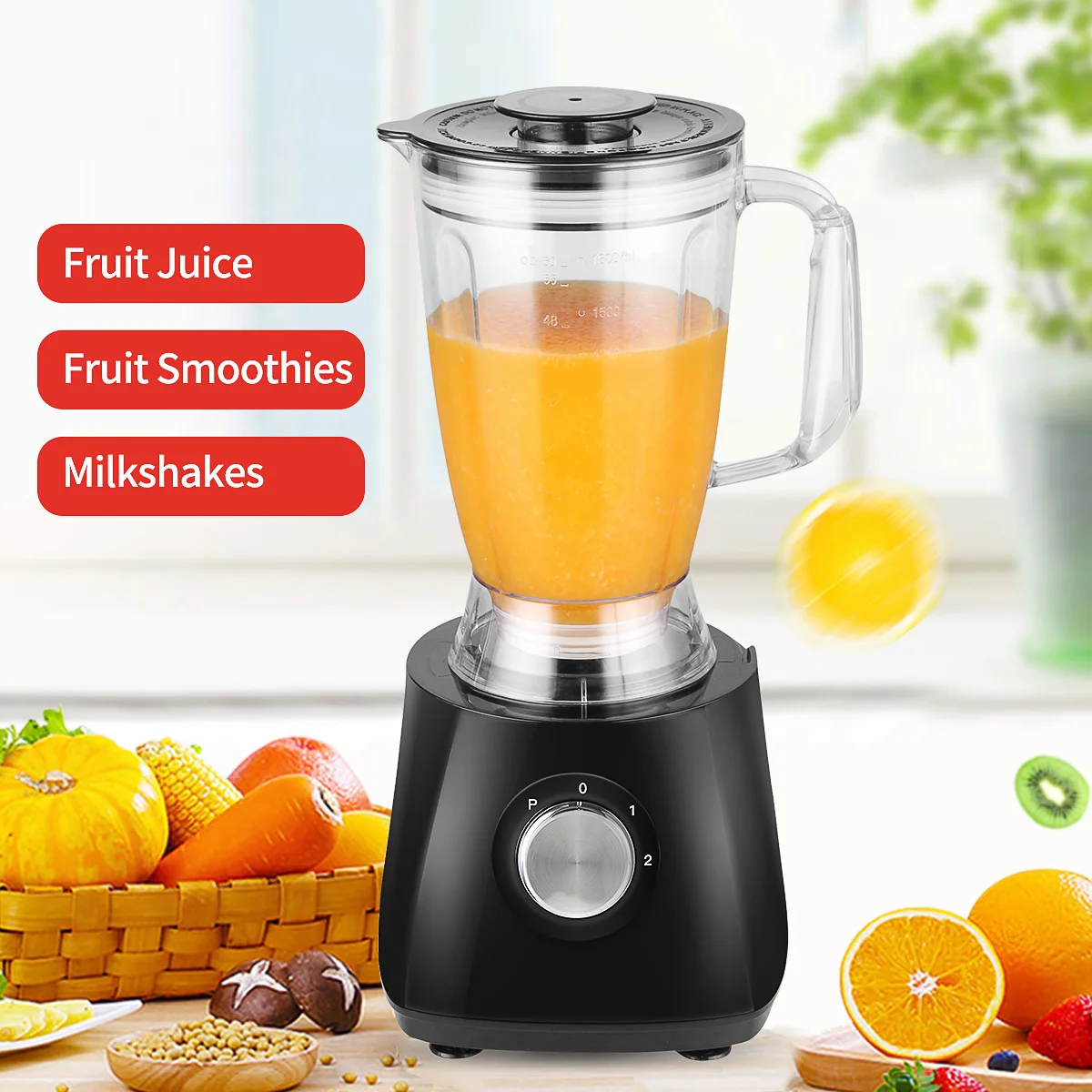 

Blender Mixer Juicer Fruit Food Processor Ice Smoothies BPA Free 2L Jar