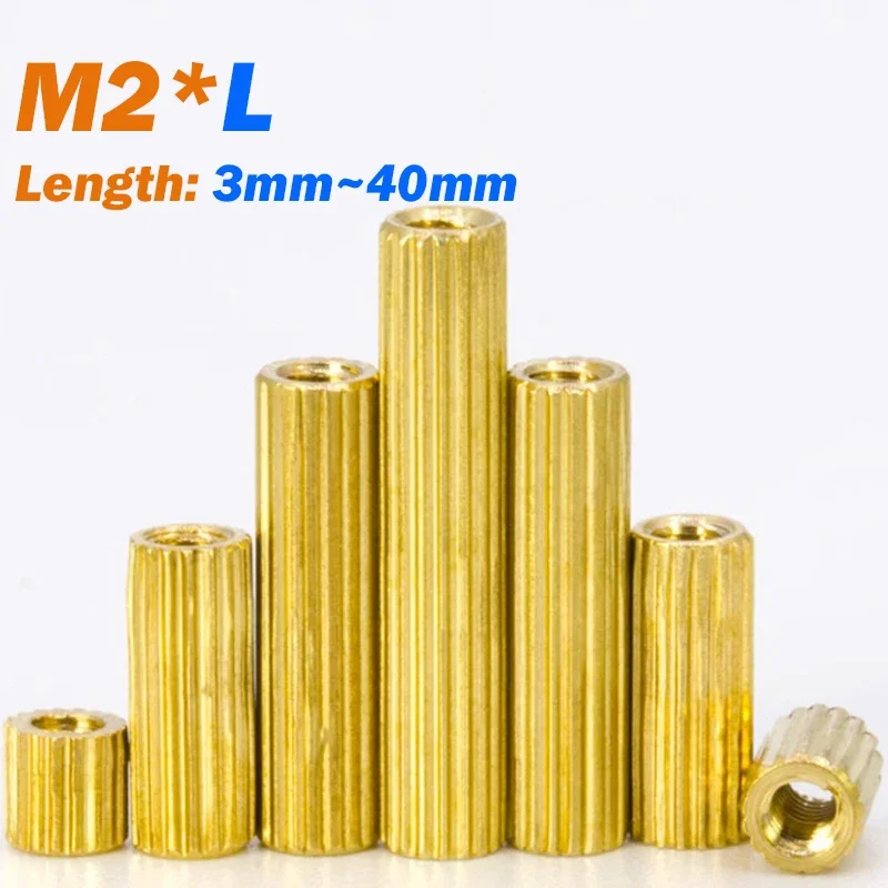 

Латунная круглая прокладка M2 * L 3 ~ 40 мм, латунная опора с накаткой «мама-мама», круглая опора, резьбовая прокладка для материнской платы