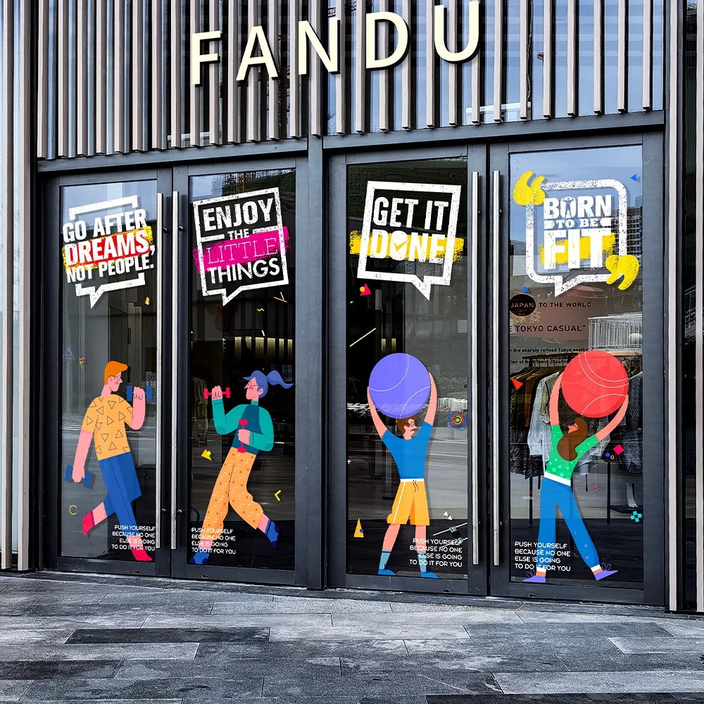 QiAds изготовленные на заказ вдохновляющие наклейки для оформления текста в