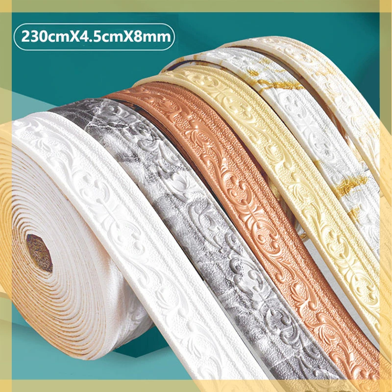 

3D DIY Self Adhesive Waterproof Foam Baseboard Oil Drill Photo Frame Sticker Wall Sticker Living Room Bedroom Home Decor