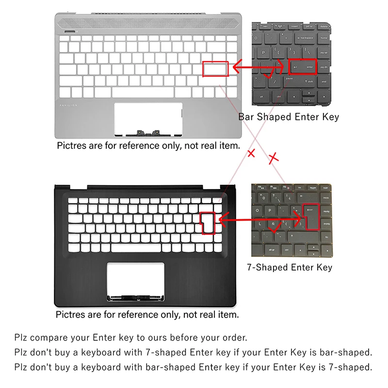 Клавиатура для ноутбука HP m6-aq 15z-ar 15t-aq 15t-aq100 15-au 15t-au 15t-au100 15-aw испанско-французская