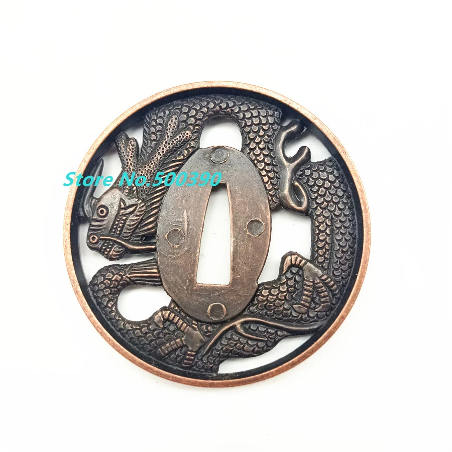 

Dragon Alloy Guard Tsuba For Japanese Sword Wakizashi Samurai Katana Japan Swords Accessories