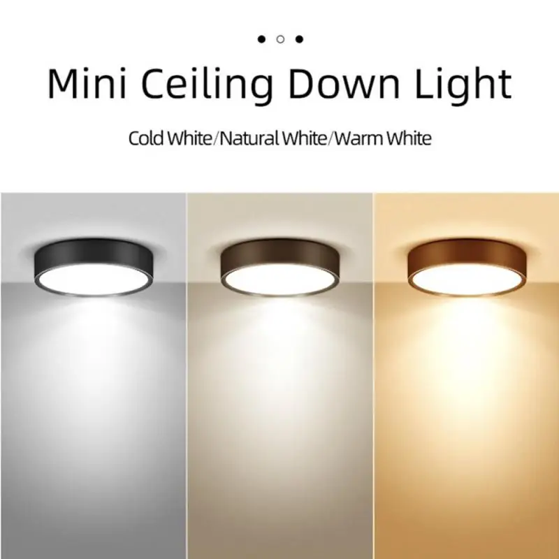 

LED Corridor Ceiling Lights Living Room Makaron No-opening Shell Kit Anti-glare Ceiling Lamp Downlight Surface-mounted Spotlight