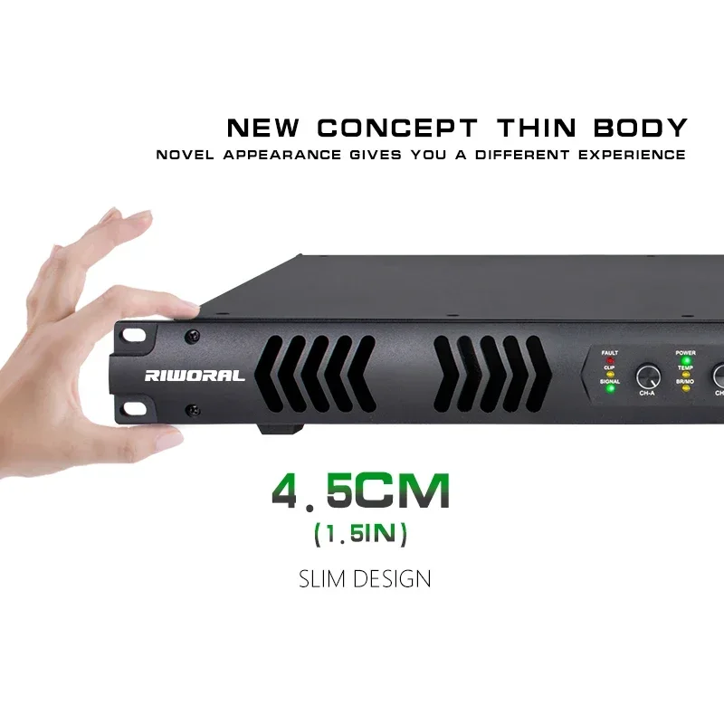 RPX-2 1U Профессиональный цифровой усилитель мощности 2500 Вт Усилитель уровня