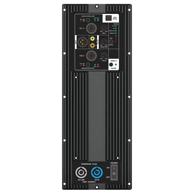 Фото Lihui 800 Вт Dsp Bluetooth 2-канальный модуль усилителя класса D, пластина питания динамика, модуль платы усилителя для активного сабвуфера №2