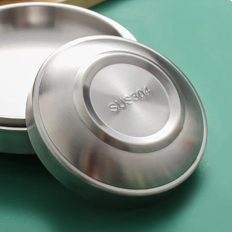 Корейская миска для тарелки кимчи тарелка окунания с двойными стенками соус