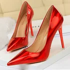 Туфли-лодочки женские из лакированной кожи на высоком каблуке 10,5 см