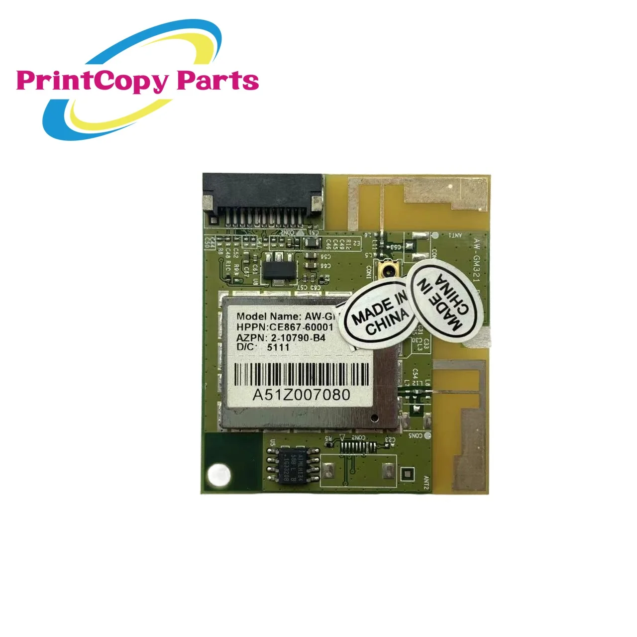 

1PC Original CE867-60001 Wifi Board Wireless PCA for HP 1102W P1102W 3 Months Warranty Printer Parts Free Shipping