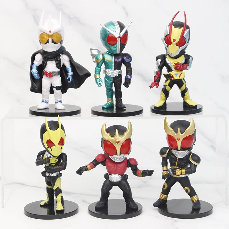 

Masked Rider Toy Figures Model Kamen Rider kuuga AgitΩ Double Zero-One Plate Desk Decor PVC Collection Anime Figure Doll Toys